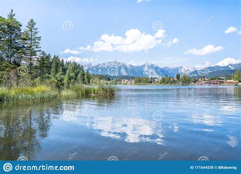 Lake Wildsee At Seefeld In Tirol Austria Stock Image Image Of