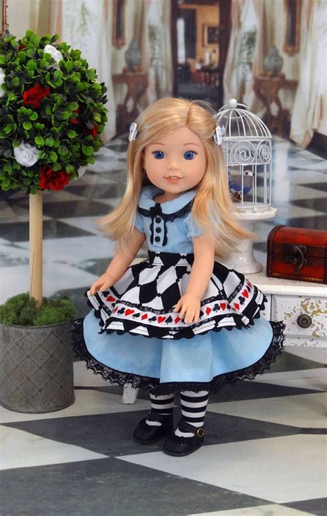 Alice In Wonderland Custom Wellie Wisher American Girl Doll With