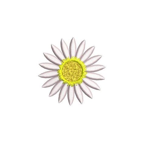 Daisy Flower Machine Embroidery Design Instant Download Etsy Flower