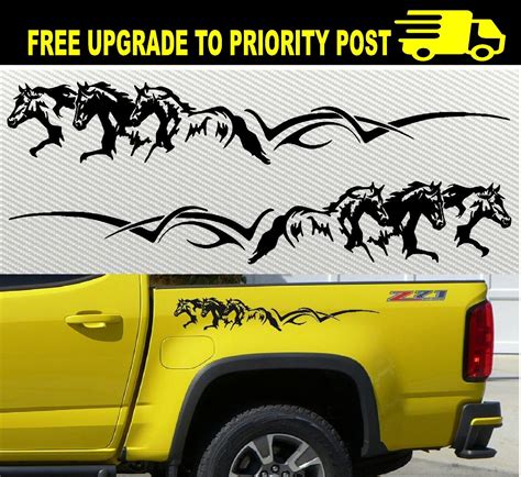 4x4 Car Ute Horse Stripes Decal Stickers Pair 600mm Ebay