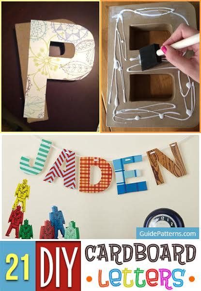 21 Diy Cardboard Letters Guide Patterns