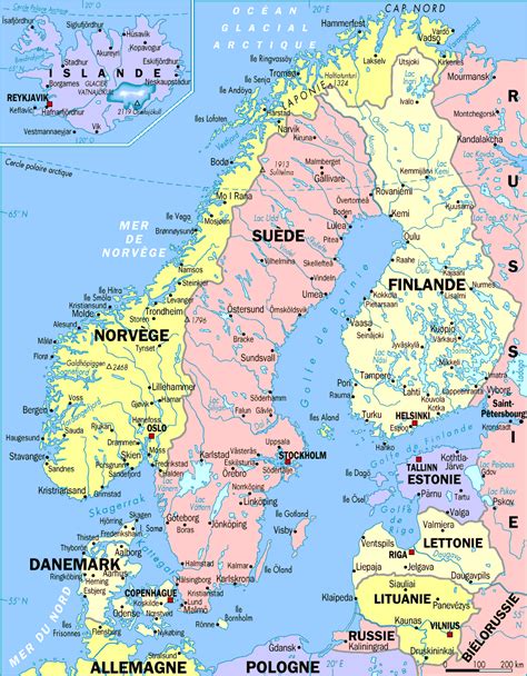 Histoire Norvège Carte