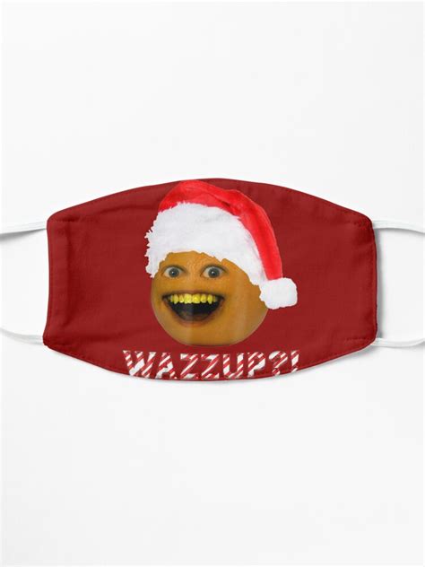 Annoying Orange Smiling With Santa Hat Mask For Sale By Annieoreilly