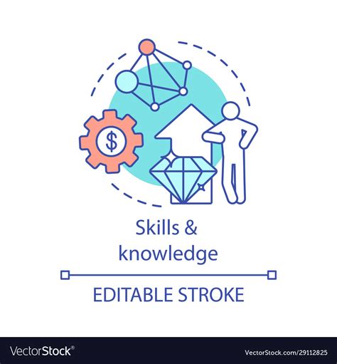 Skills And Knowledge Concept Icon Royalty Free Vector Image