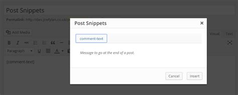 Post Snippets Create A Library Of Reusable Content For Your Wordpress