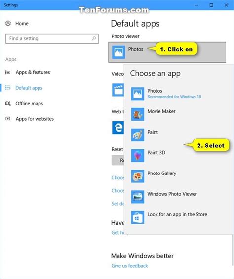 Choose Default Apps In Windows 10 Tutorials