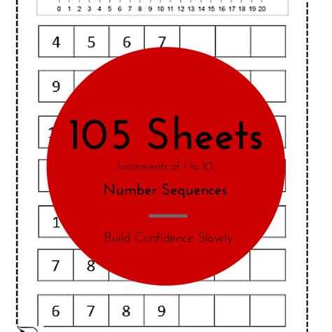 Printable Number Sequence Worksheets 105 Pages