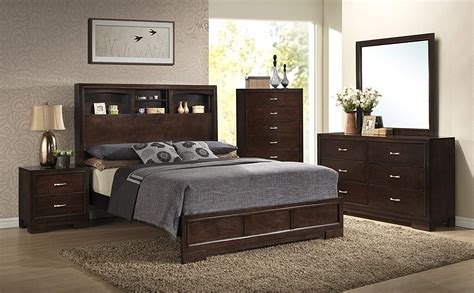 Queen Size 5 Piece Storage Bedroom Set By Roundhill Furniture