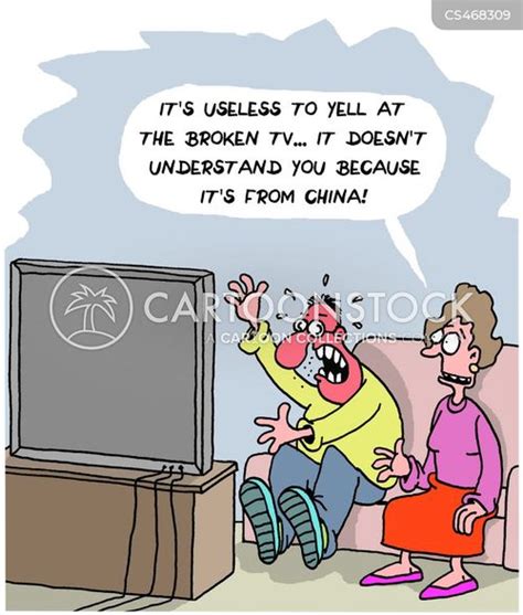 Broken Television Cartoons And Comics Funny Pictures From Cartoonstock