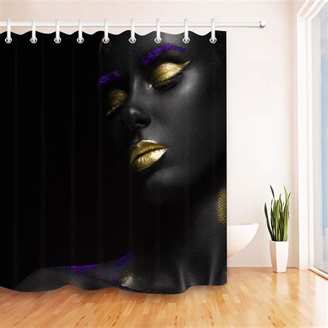 High Quality Custom Waterproof Bathroom Afro Make Up Model African Girl