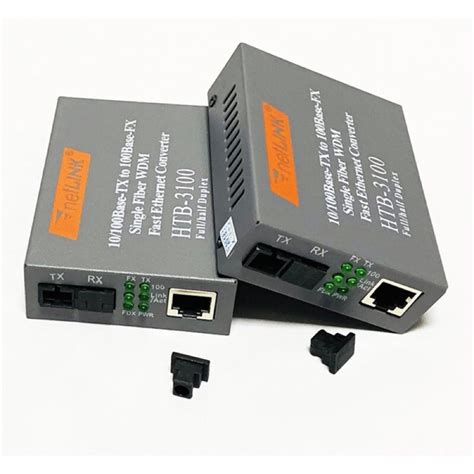 Converter Netlink Htb 3100ab Single Mode 25 Km LoẠi 1 SỢi Quang SỬ DỤng Cho Internet VÀ Camera