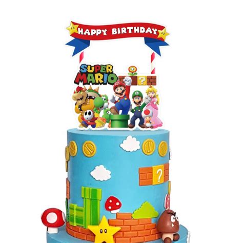 Looking for that perfect super mario birthday cake topper for your little gamers next birthday party? Mario Cake Topper - Super Mario Cake Topper Party My ...