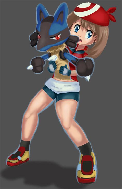 Lucario Fused With May By Shishizurui On Newgrounds