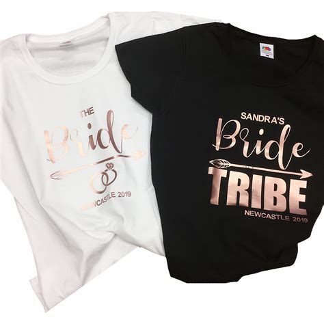 The Bride And Bride Tribe Hen T Hen Party T Shirts Forever Memories