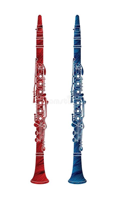 Clarinet Instrument Cartoon Music Graphic Vector Stock Vector