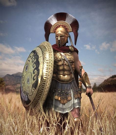 Heavy Hoplites Sparta Ancient Warfare Ancient Armor Greek Warrior