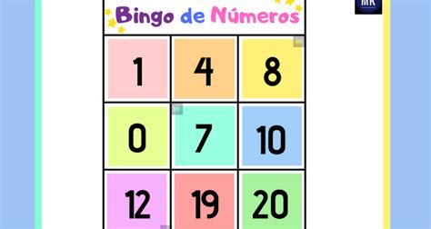 ॐ Bingo De Números Para Imprimir En Pdf 【¡vamos A Jugar】 Bingo De