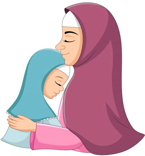 Muslim Mother And Newborn Illustrations Royalty Free Vector Graphics