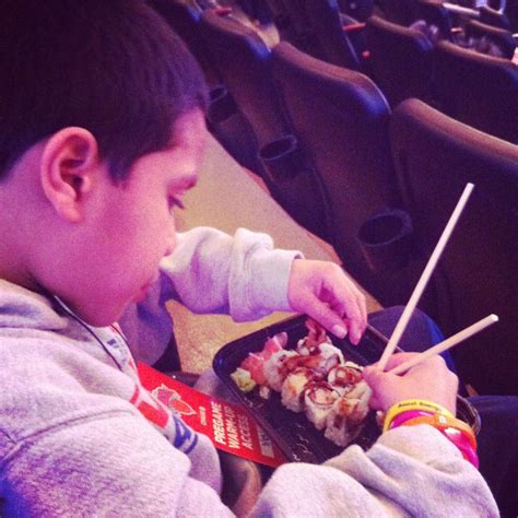 No Hot Dogs For This Lil Guy Its Sushi At The Knicks Game Knicks