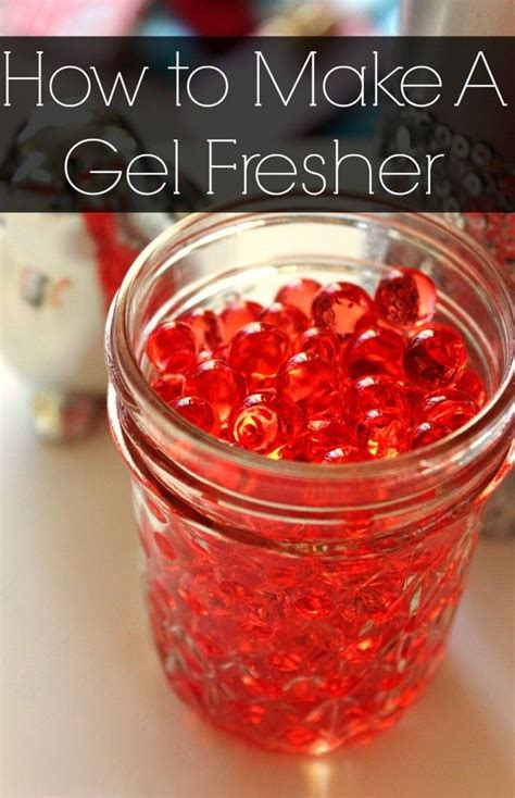 How To Make A Gel Fresher Homemade Air Freshener Diy