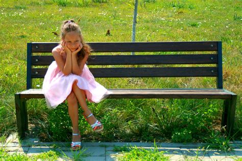 Free Photo Girl On The Bench Activity Bench Girl Free Download