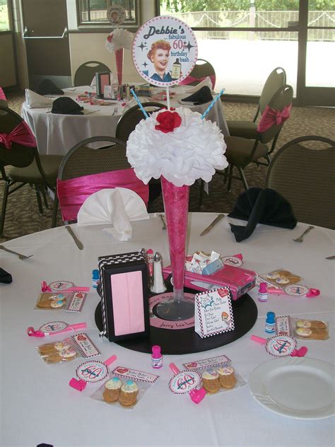 50s Party I Love Lucy Centerpiece And Party Favors