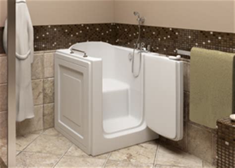 A walk in bathtub can make bathing safer and easier for the elderly who have to deal with physical conditions that make getting in and out of even though a walk in bathtub can make a dramatic difference in a person's quality of life, it's not considered a medical necessity by medicare or medicaid. Walk In Tubs | Walk in Tubs by Factory Direct - 1.800.748.4147