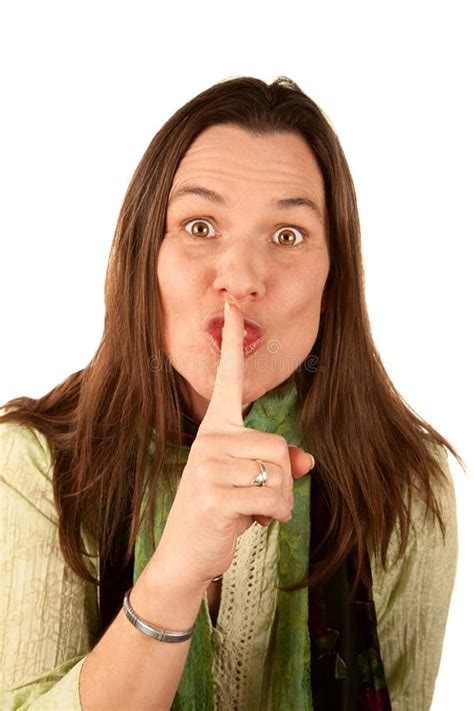 Woman Putting Finger To Her Lips Stock Photos Free Royalty Free