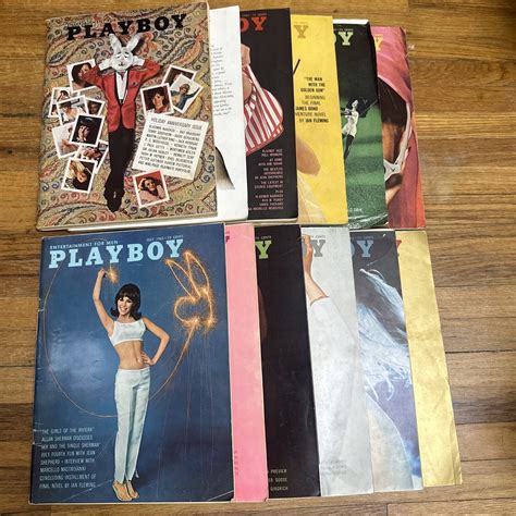 Vintage Playboy Magazines Full Year 1965 All 12 Issues Complete With
