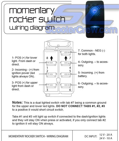 7 Pin Winch Rocker Switch Wiring Diagram Natureal