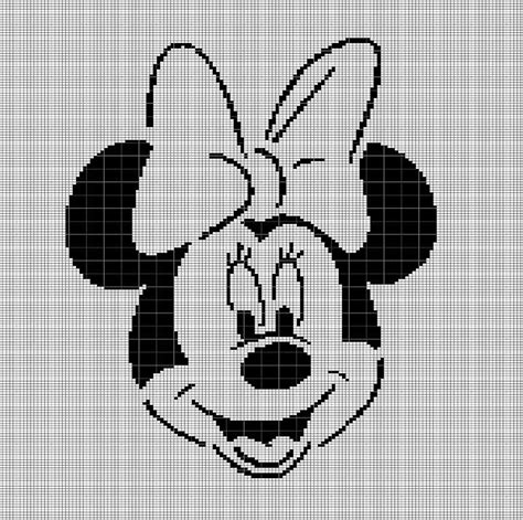 Minnie Face Crochet Afghan Pattern Graph Etsy