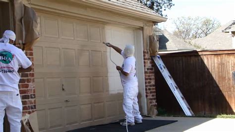 Garage Door Spray Painting Dallas Ft Worth Exterior Home Painters
