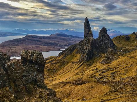 The Old Man Of Storr And Beyond Isle Of Skye Isle Of Skye Scottish