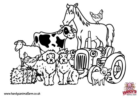 Colouring Pages Hardys Animal Farm