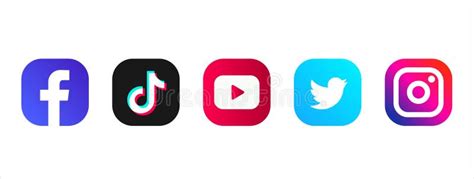 Facebook Twitter Instagram Tiktok Logo Imagesee