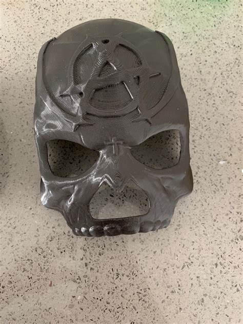 Wearable 3d Printed Anarchy Mask Work In Progress Rtechn9ne