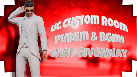 Free Uc Giveaway Live For Pubg Bgmi Pubg Bgmi Uc Custom Rooms Giveaway Live Live Chat