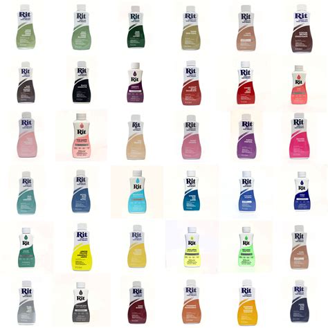 Rit Liquid Dye All Purpose Fabric Dye Multiple Colors 8 Etsy