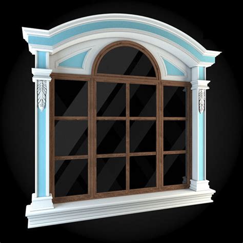 Window With Trim 3d Model Cgtrader