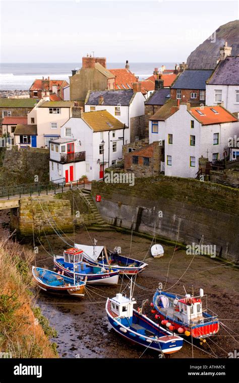 Staithes Harbour Fishing Boat Hi Res Stock Photography And Images Alamy