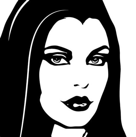 Goth Woman Svg File Goth Face Svg Gothic Face Svg Gothic Clipart