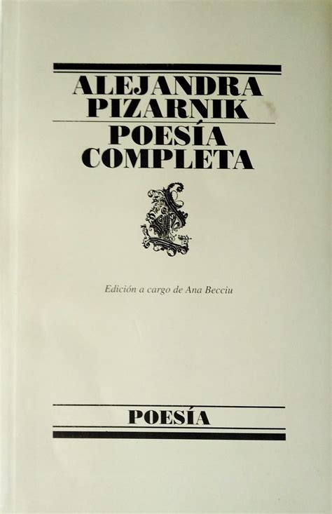 Poesía Completa Alejandra Pizarnik Tienda De Libros Emily