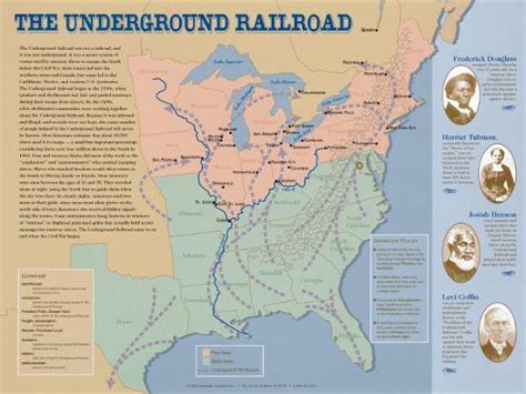 The Underground Railroad Map Art Print
