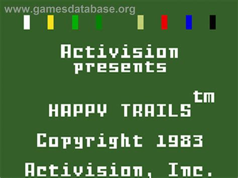 Happy Trails Mattel Intellivision Artwork Title Screen