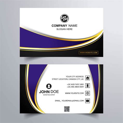 With a black background, this psd template just shows how great. Free Vector | Luxury business card with purple background