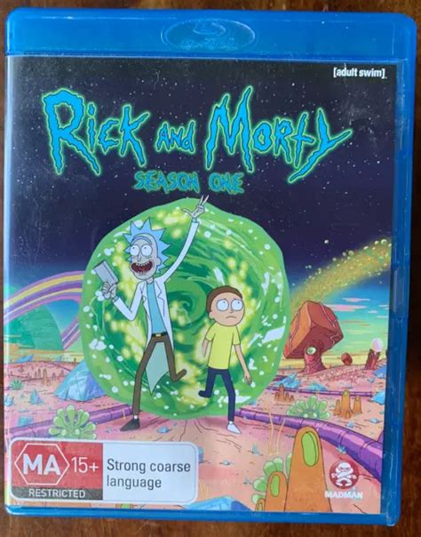 RICK AND MORTY Season 1 Blu Ray Cartoon Network Animated Comedy TV
