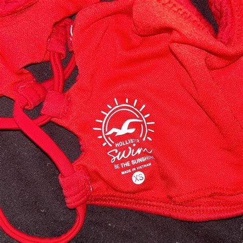 Xsmall Red Hollister Bikini Top Only Bikini Depop