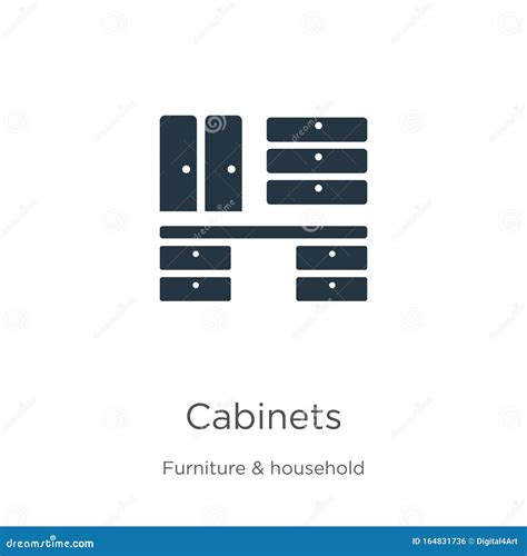 Cabinets Icon Vector Trendy Flat Cabinets Icon From Furniture And