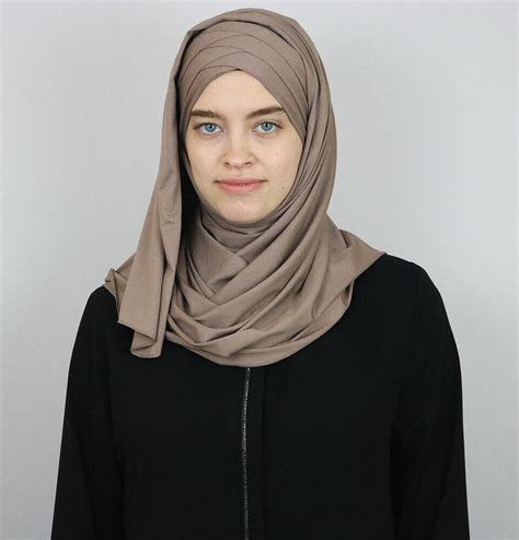 modefa türkisch islamisch instant criss cross trikot hijab schal beige ebay