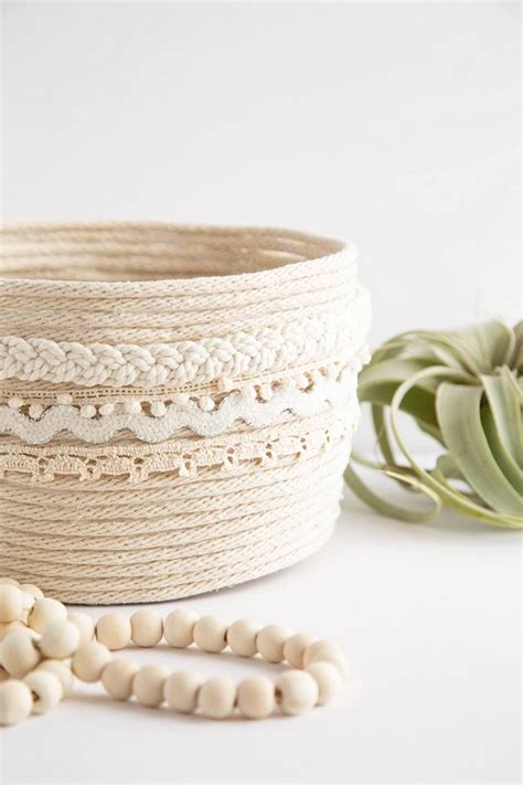 Bright Diy Rope Baskets For Storage Diy And Crafts A Matter Of Style